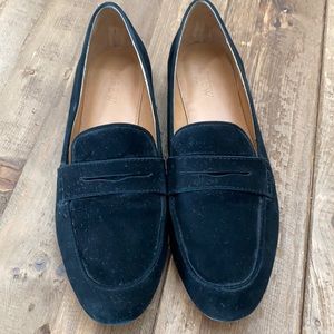 J. Crew Black Suede Women's Loafers Size 81/2
